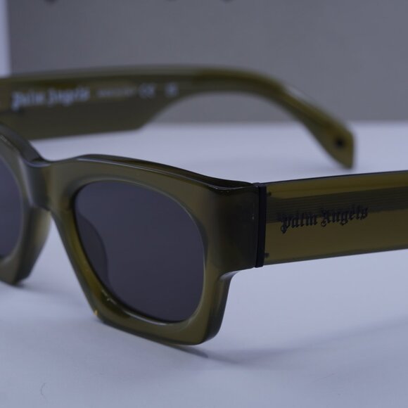 Palm Angels PERI089 BODIE 5907 Square Sunglasses - Light Green/Dark Grey - Picture 3 of 9